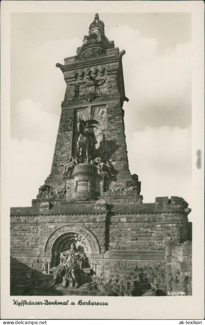 Kelbra (Kyffhäuser) Kaiser-Friedrich-Wilhelm/Barbarossa-Denkmal 1955 - Kyffhaeuser