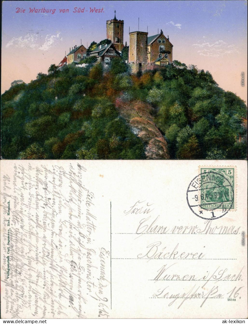 Ansichtskarte Eisenach Wartburg Xx 1915 - Eisenach