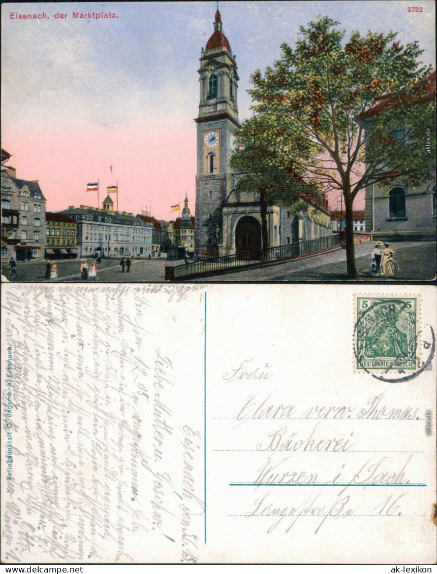 Ansichtskarte Eisenach Markt Patriotika 1915 - Eisenach