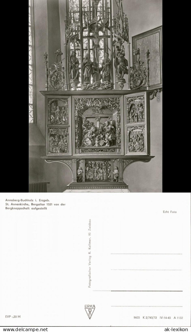 Ansichtskarte Annaberg-Buchholz St. Annenkirche - Bergaltar 1972 - Annaberg-Buchholz