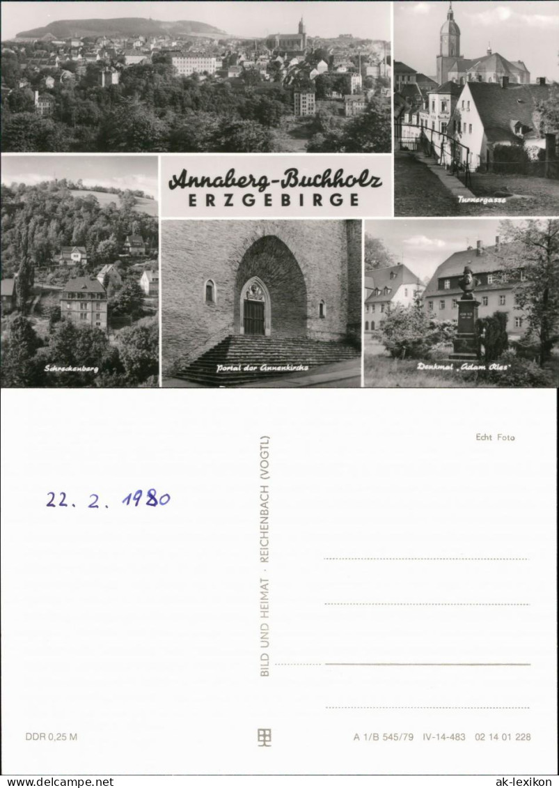 Annaberg-Buchholz Panorama, Turnergasse, Schreckenberg, Portal Der   1979 - Annaberg-Buchholz