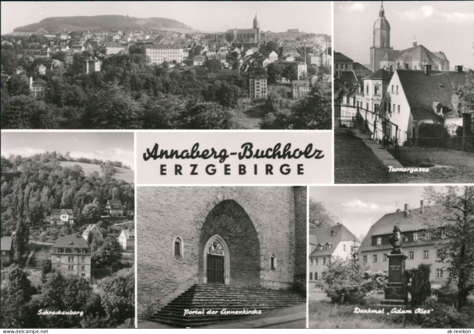 Annaberg-Buchholz Panorama, Turnergasse, Schreckenberg, Portal Der   1979 - Annaberg-Buchholz