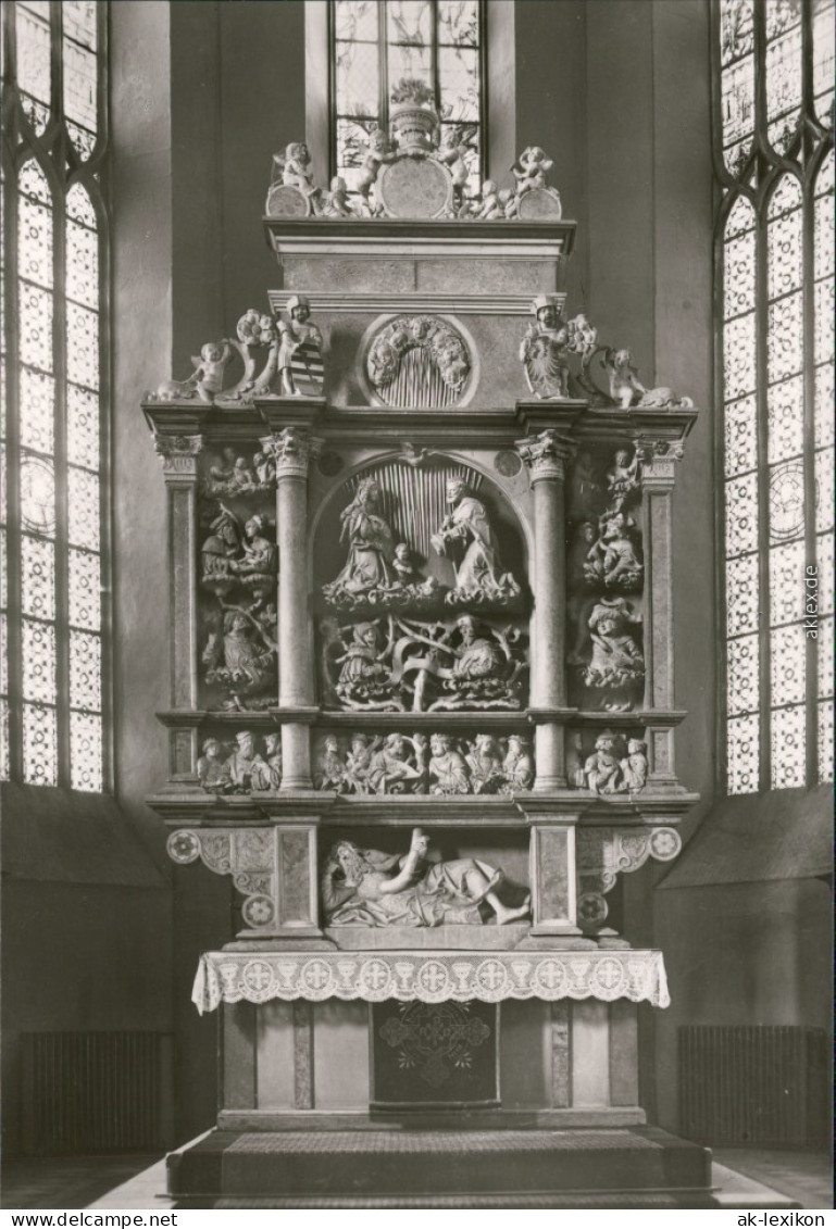 Ansichtskarte Annaberg-Buchholz St. Annenkirche - Hauptaltar 9604 - Annaberg-Buchholz