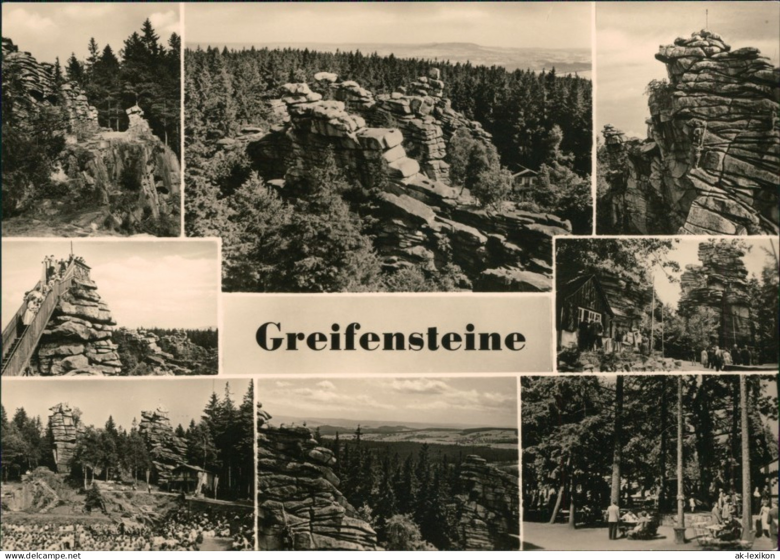 Ansichtskarte Ehrenfriedersdorf Greifensteine 1963 - Ehrenfriedersdorf