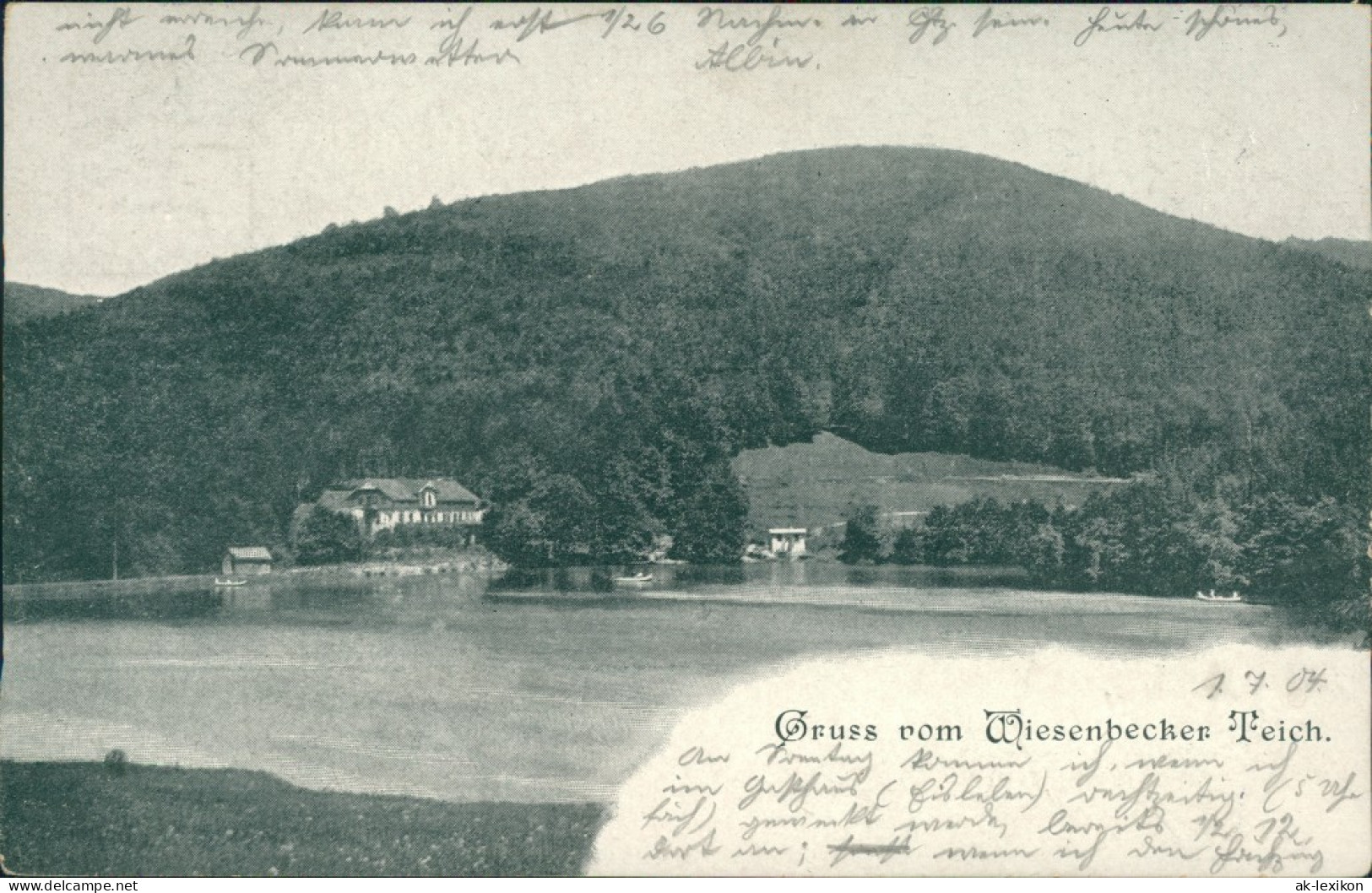 Ansichtskarte Bad Lauterberg Im Harz Wiesenbeker Teich 1904 - Bad Lauterberg