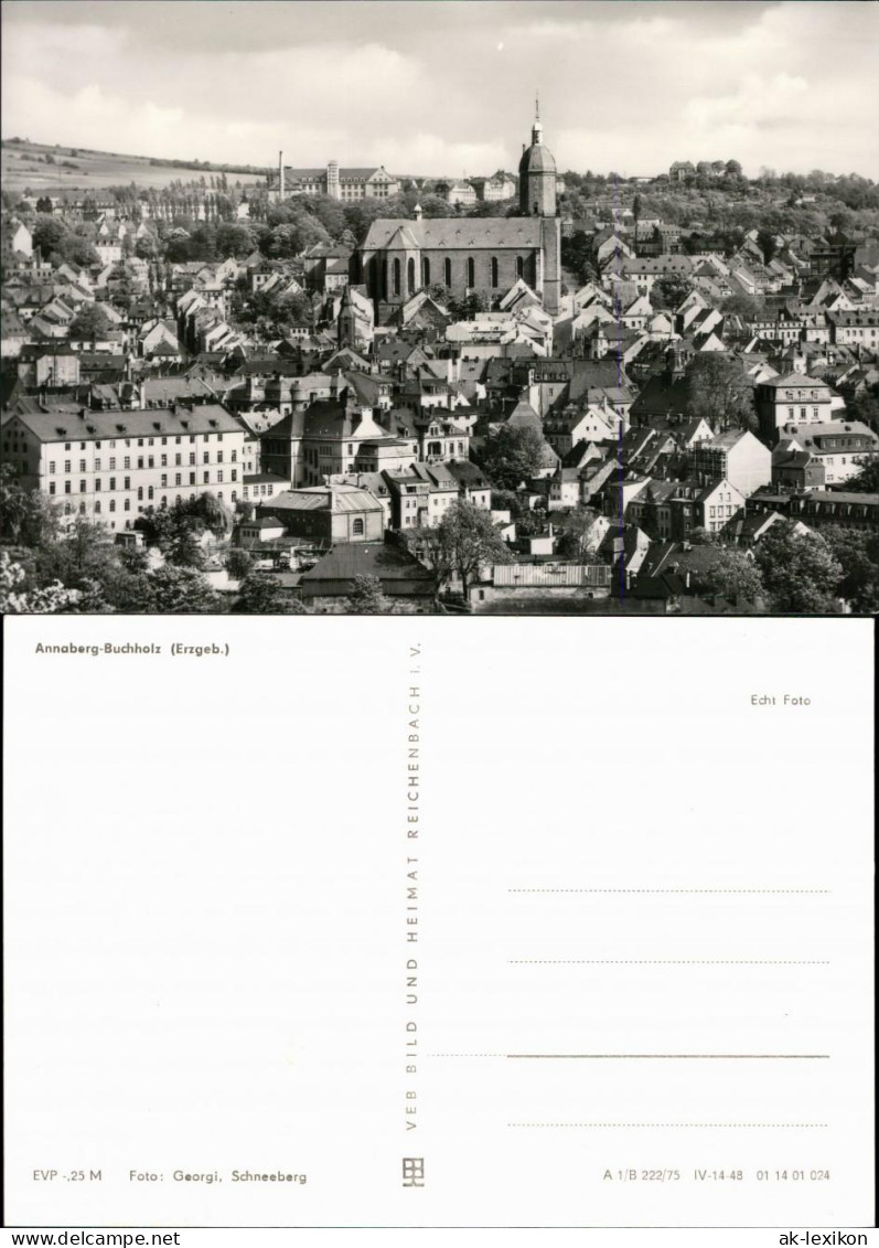 Ansichtskarte Annaberg-Buchholz Blick Auf Den Ort 1975 - Annaberg-Buchholz