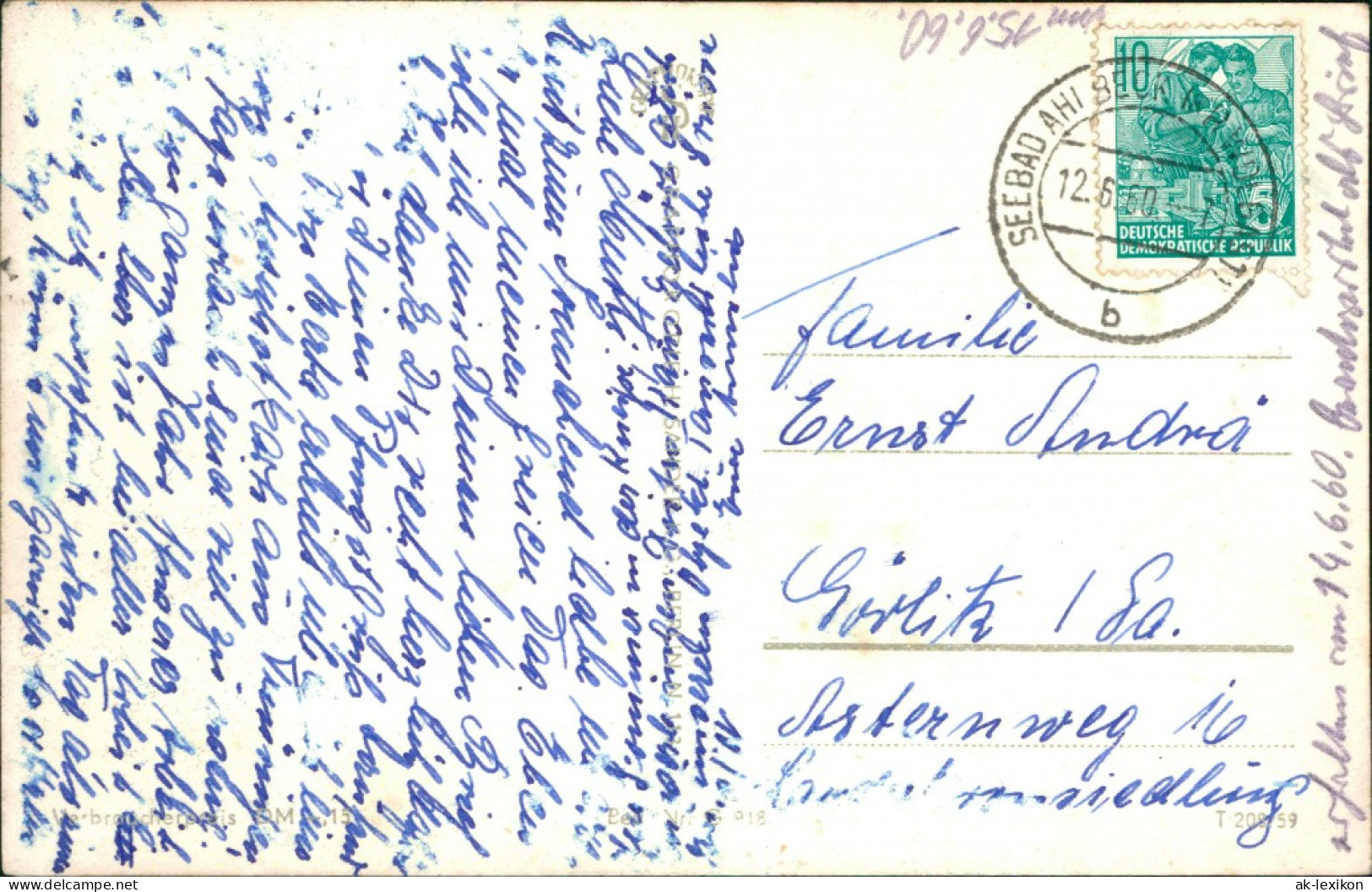Ansichtskarte Ahlbeck (Usedom) FDGB-Heim Fortschritt 1960 - Otros & Sin Clasificación