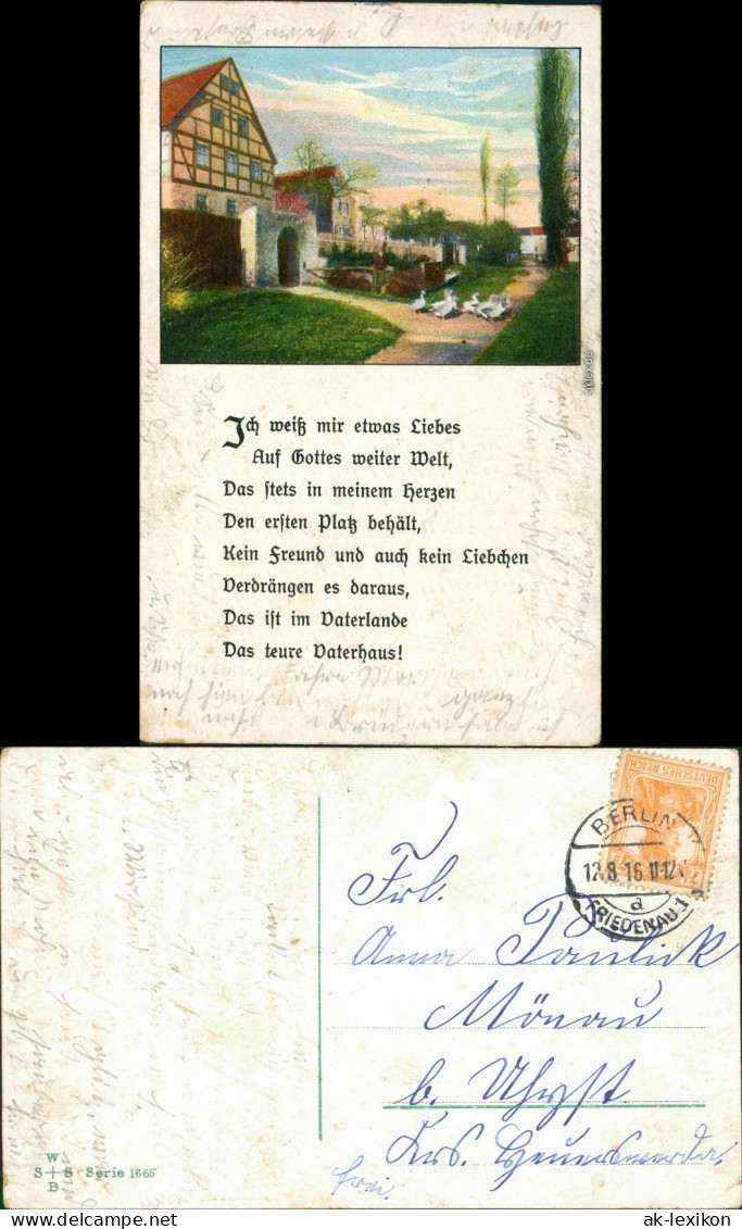 Ansichtskarte  Spruchkarten/Gedichte - Ich Weiß Mir Etwas Liebes ... 1916 - Filosofía & Pensadores