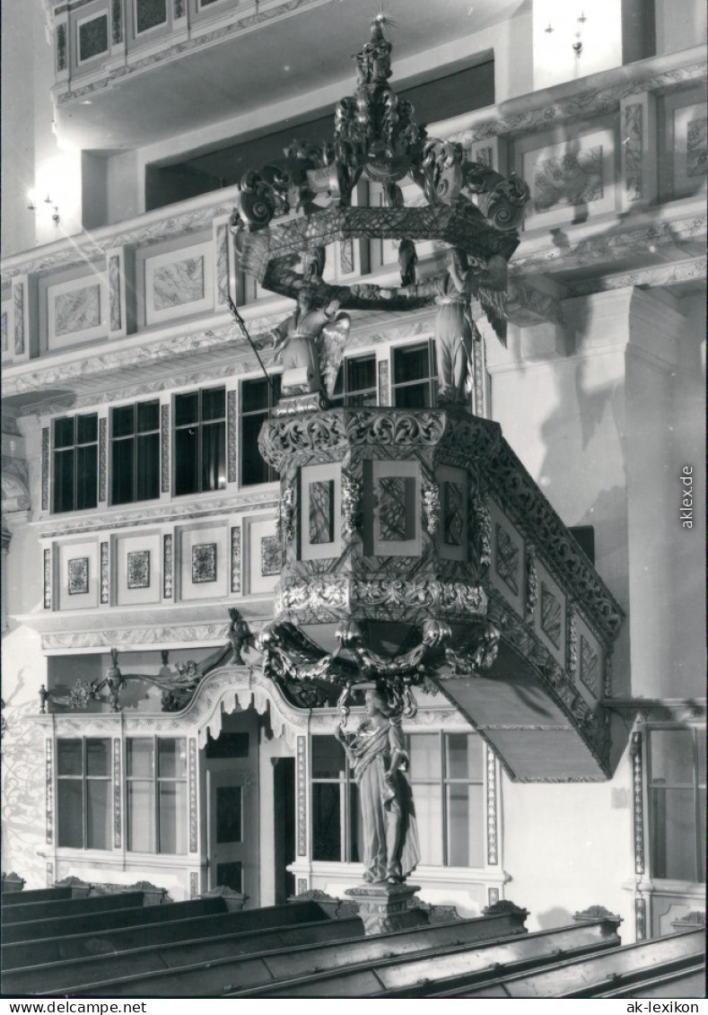 Ansichtskarte Schwarzenberg (Erzgebirge) St. Georgen-Kirche: Kanzel 1978 - Schwarzenberg (Erzgeb.)