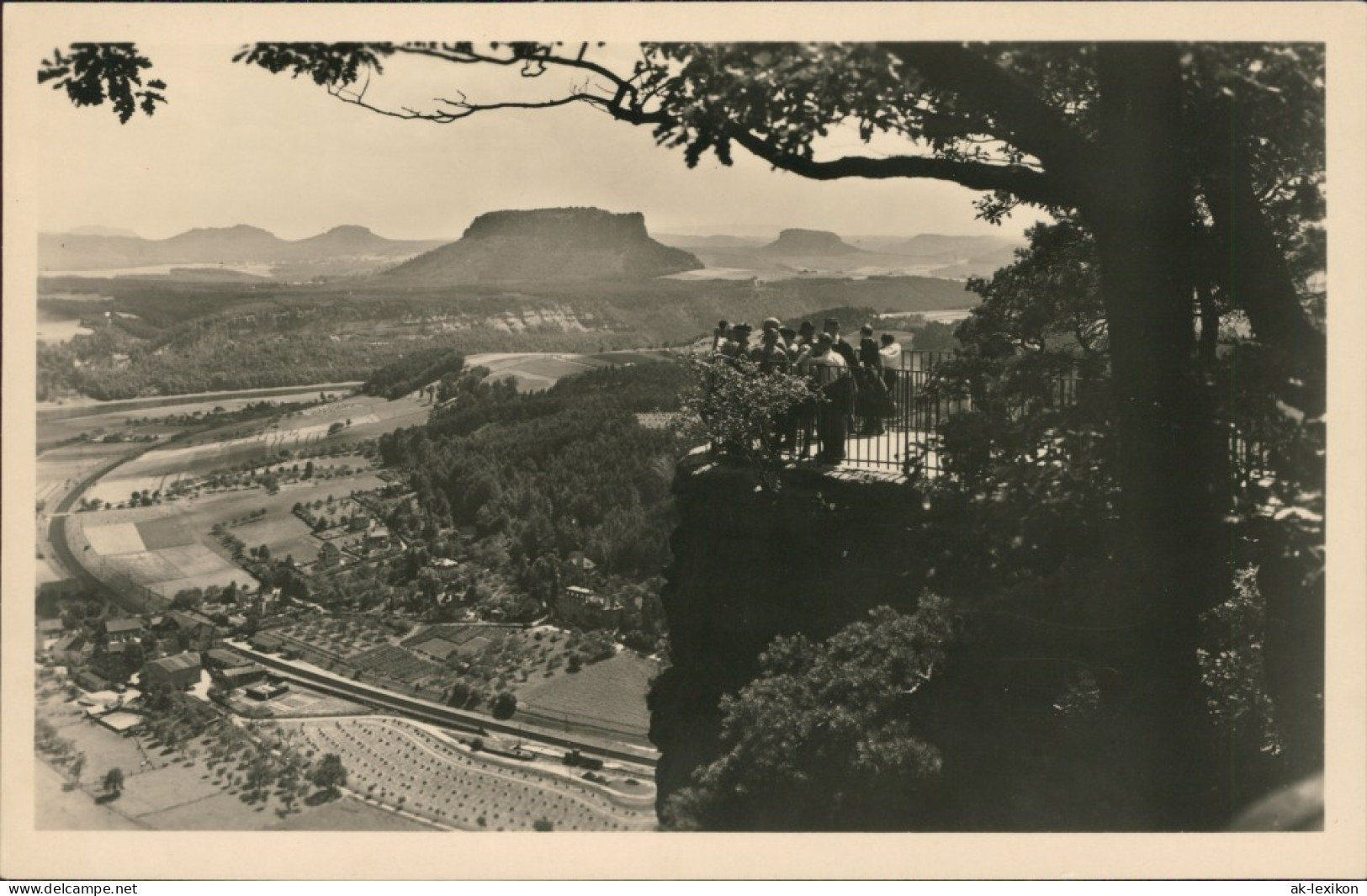 Ansichtskarte Rathen Basteifelsen, Aussicht Zum Lilienstein 1956 - Rathen