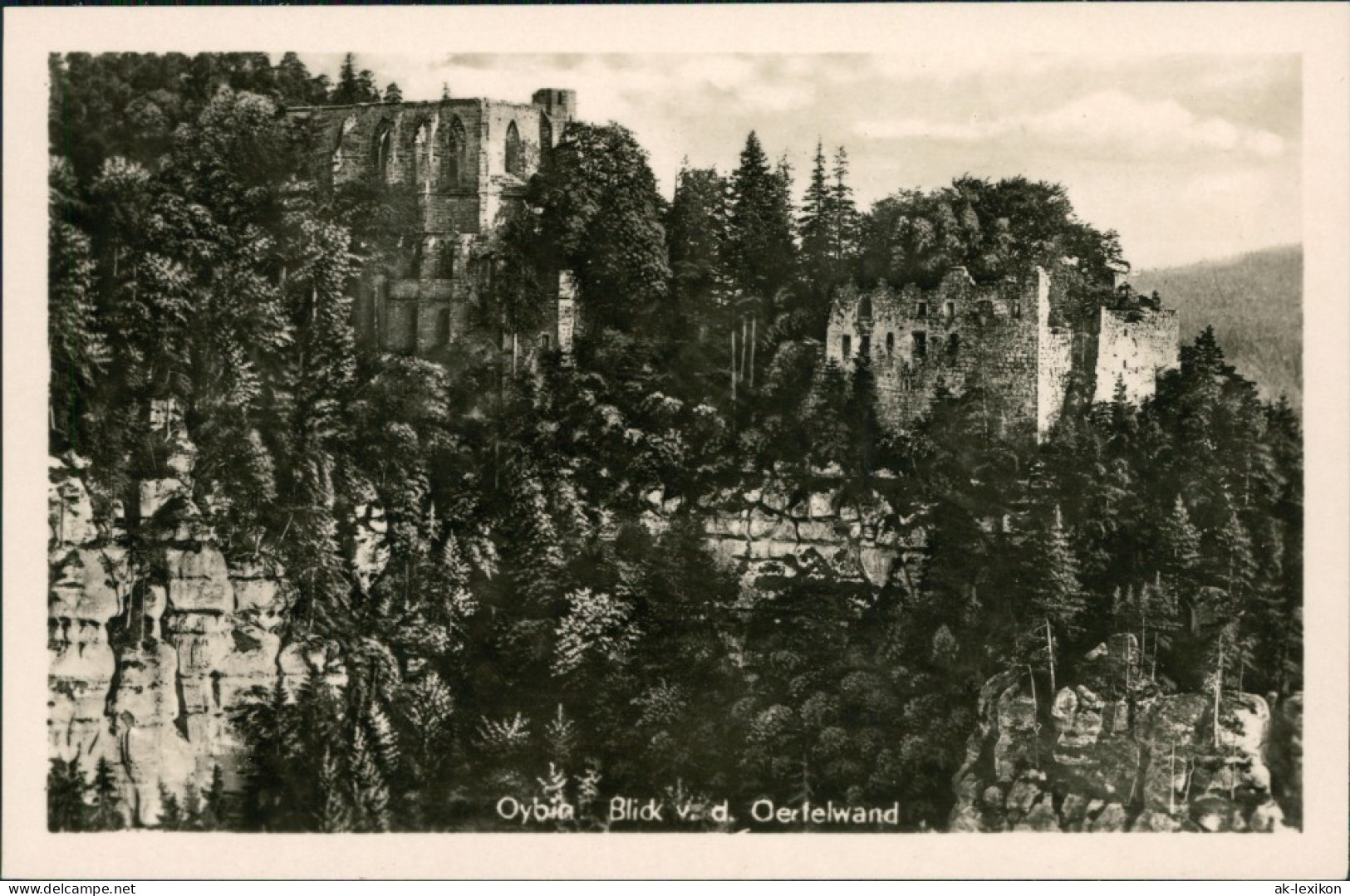 Ansichtskarte Oybin Burg Und Klosterruine 1953 - Oybin