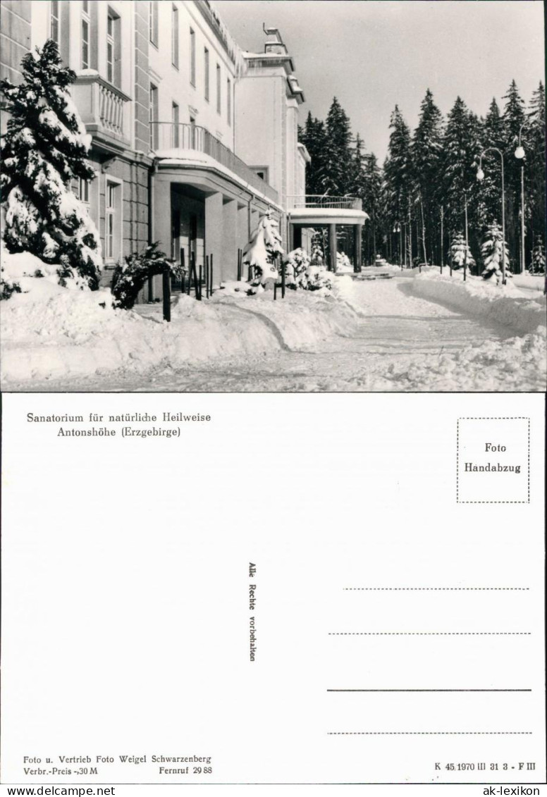 Antonsthal-Breitenbrunn (Erzgebirge) Heilweise/Kneipp-Sanatorium 1970 - Breitenbrunn