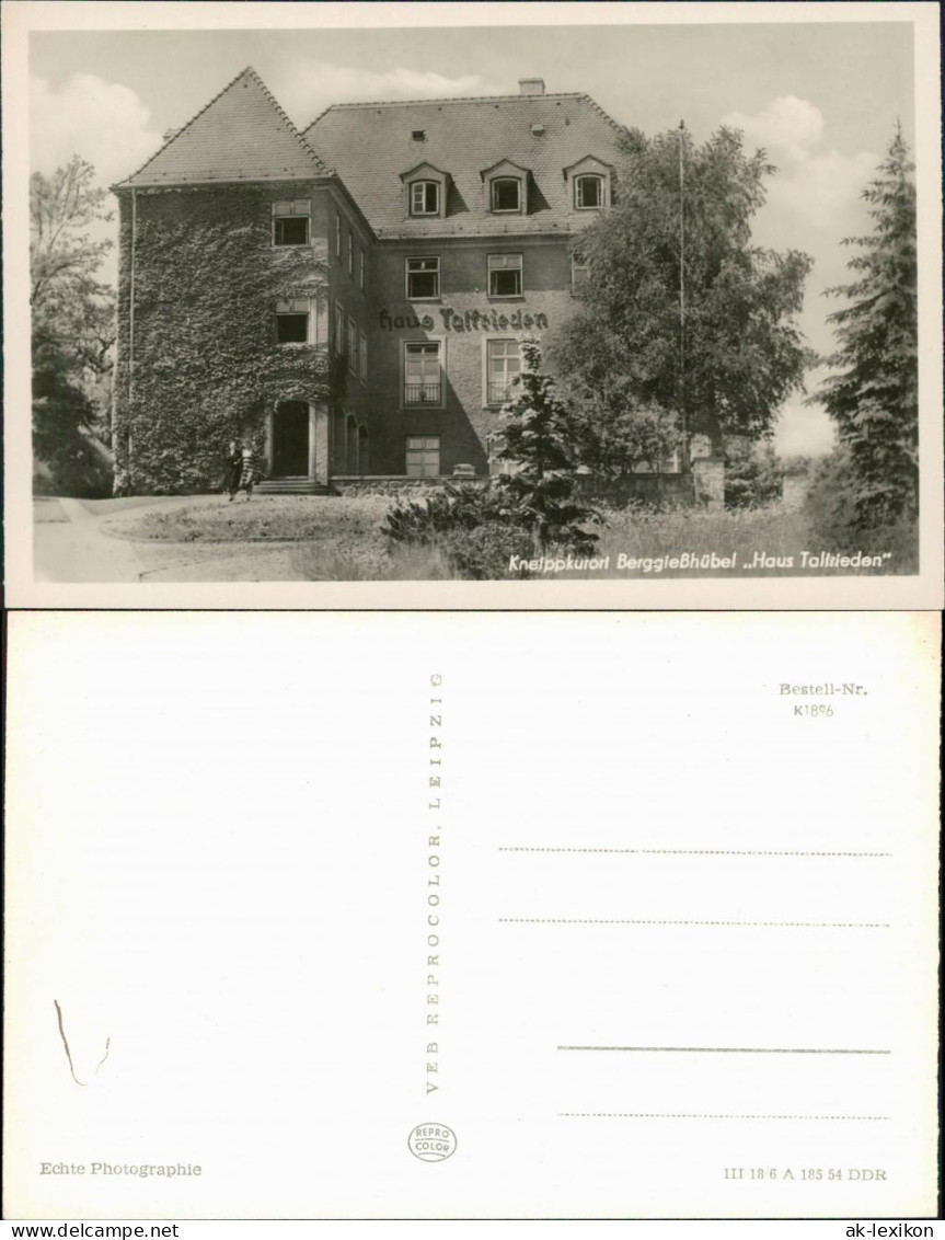 Berggießhübel-Bad Gottleuba-Berggießhübel Haus Talfrieden 1954 - Bad Gottleuba-Berggiesshuebel