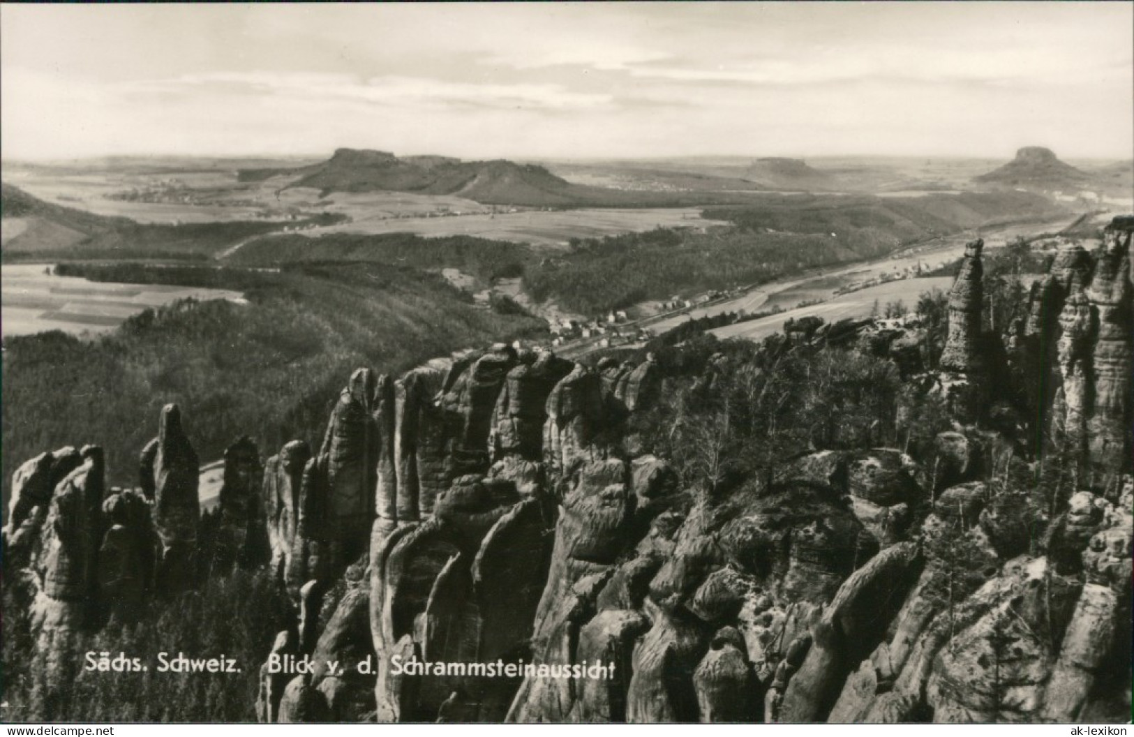 Ansichtskarte Bad Schandau Schrammsteinaussicht 1968 - Bad Schandau