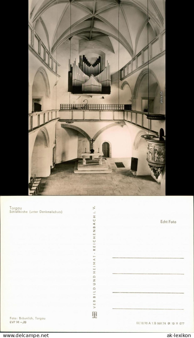 Ansichtskarte Torgau Schlosskirche 1974 - Torgau