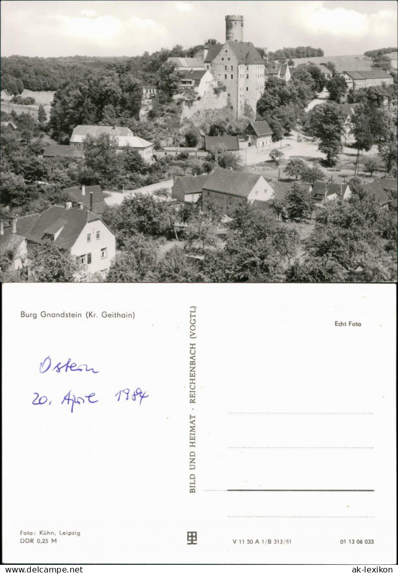 Ansichtskarte Gnandstein-Kohren-Sahlis Burg 1981 - Kohren-Sahlis