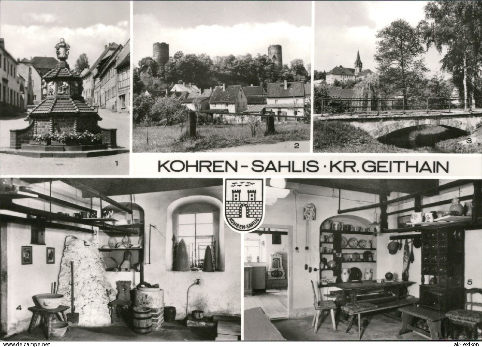 Kohren-Sahlis Töpferbrunnen, Teilansicht, Anlagen, Töpfermuseum 1983 - Kohren-Sahlis