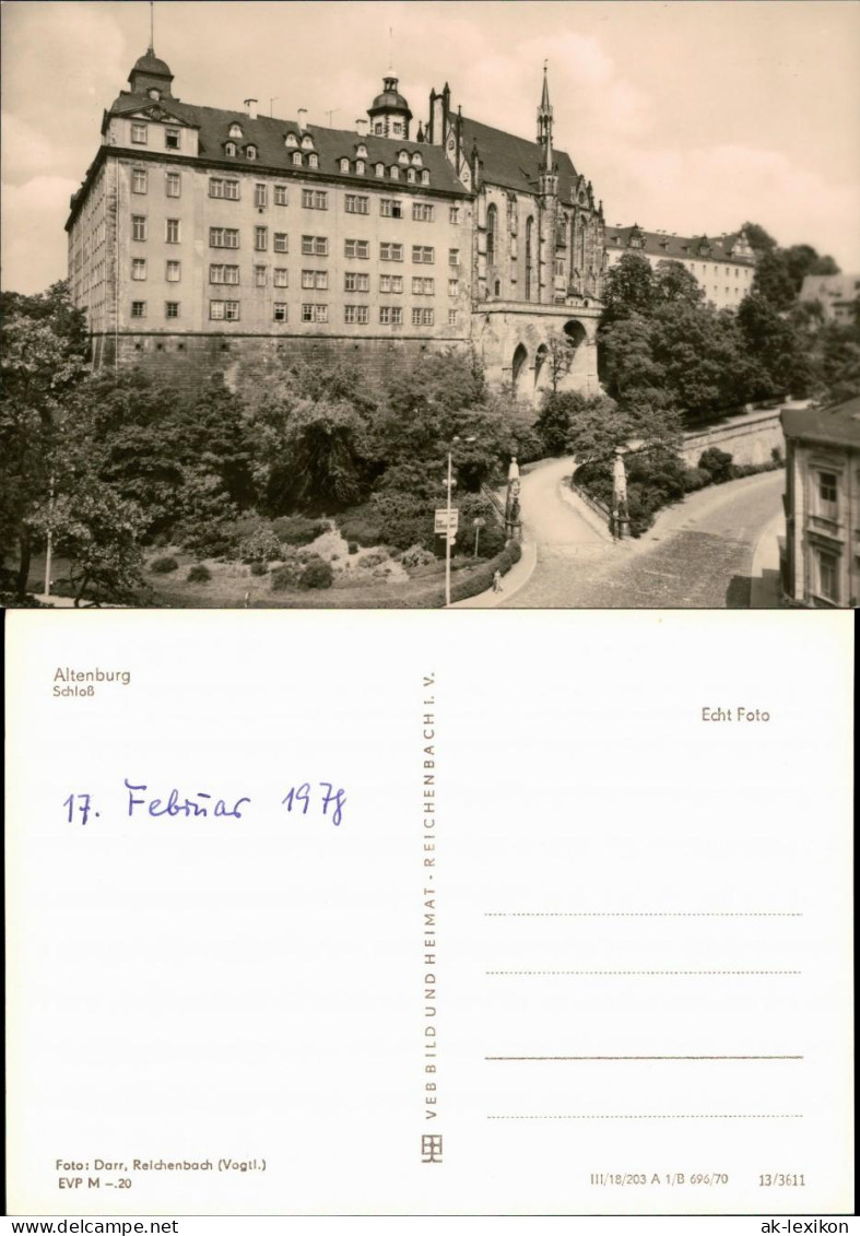 Ansichtskarte Altenburg Schloß 1970 - Altenburg