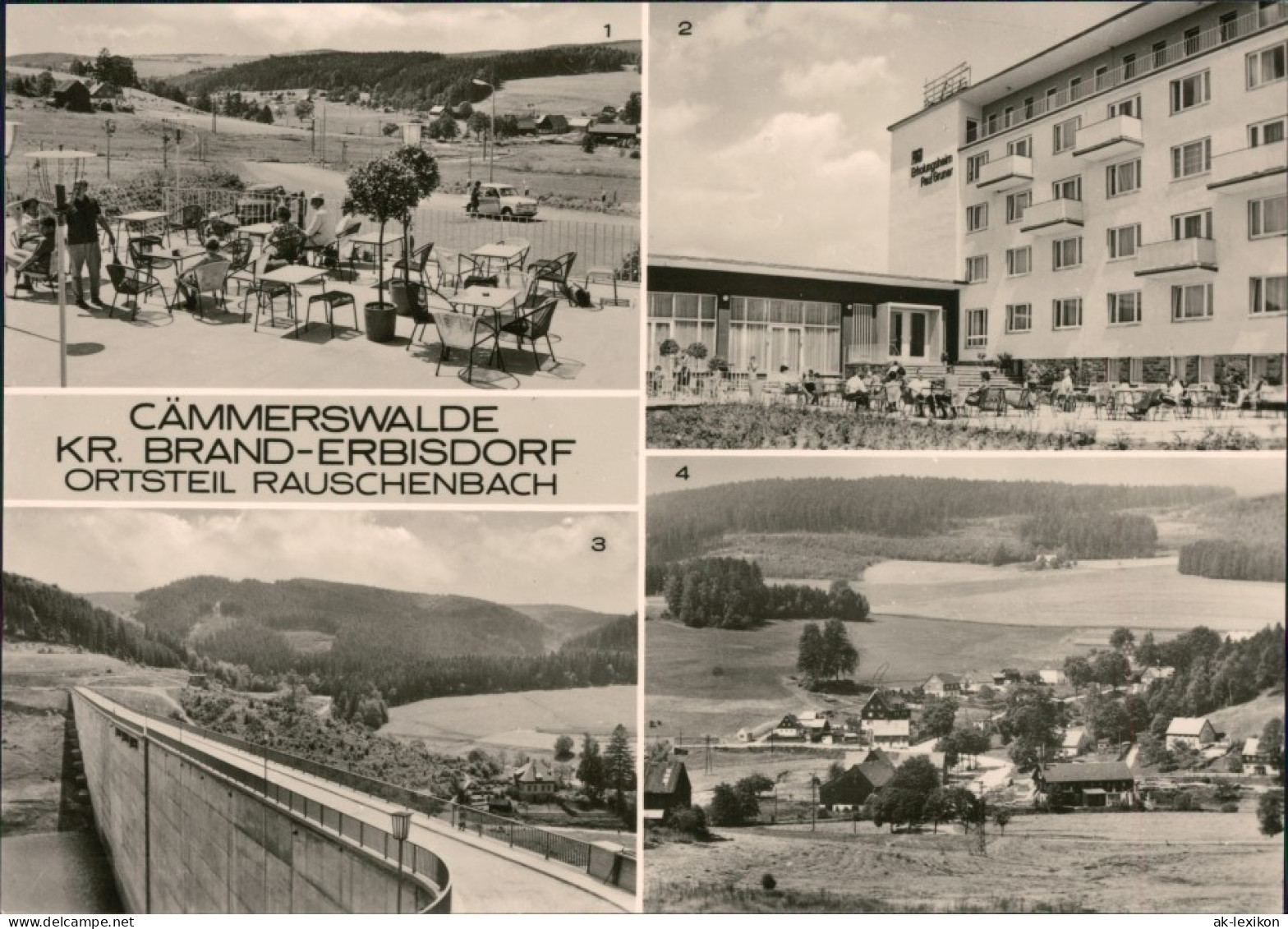 Cämmerswalde-Neuhausen (Erzgebirge) FDGB-Erholungsheim, Talsperre  1976 - Neuhausen (Erzgeb.)