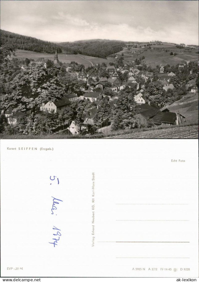 Ansichtskarte Seiffen (Erzgebirge) Blick Auf Den Ort 1972 - Seiffen