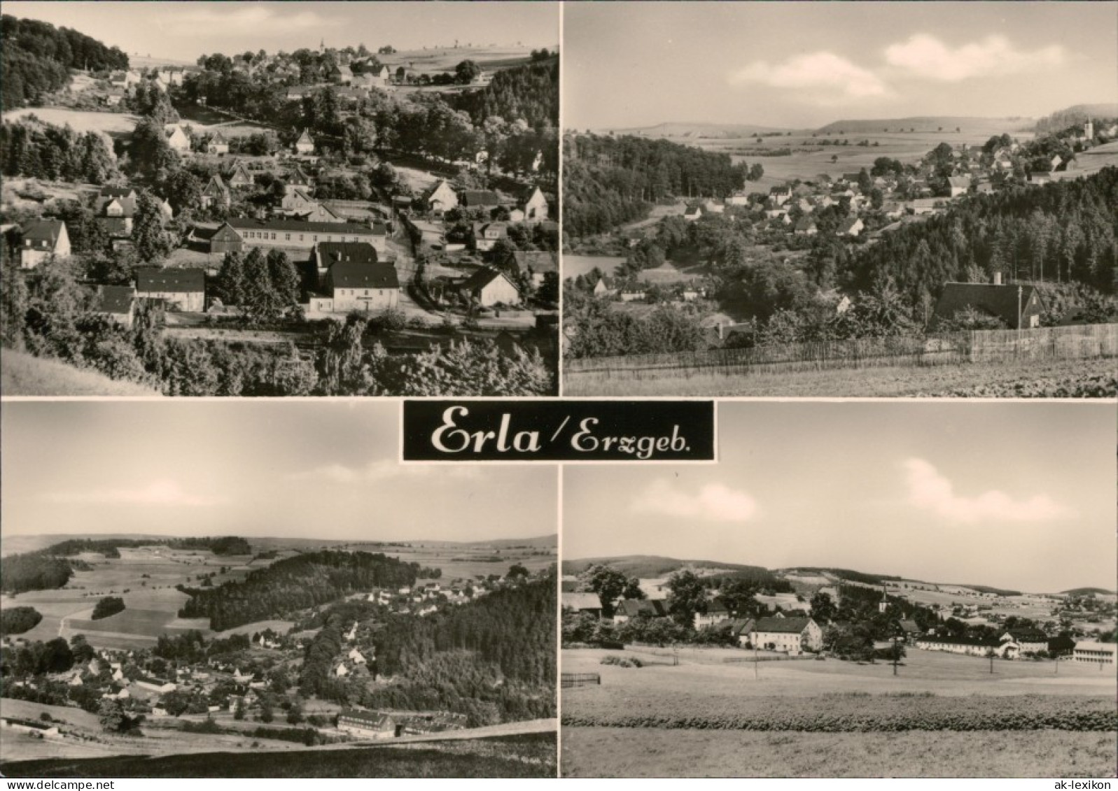 Ansichtskarte Erla-Schwarzenberg (Erzgebirge) Blick Auf Den Ort 1973 - Schwarzenberg (Erzgeb.)