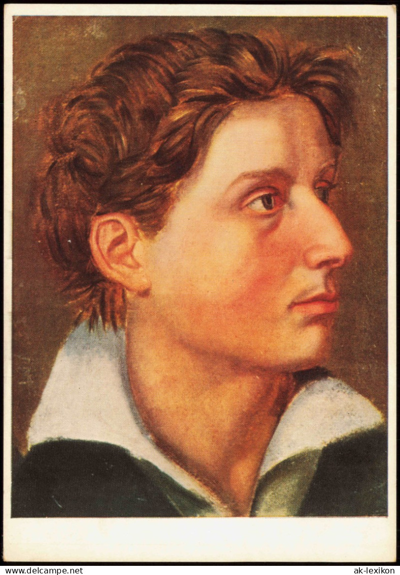 Künstlerkarte Kunstwerk: WECKHERLIN (1761-1815) Friedrich Schiller 1960 - Pittura & Quadri