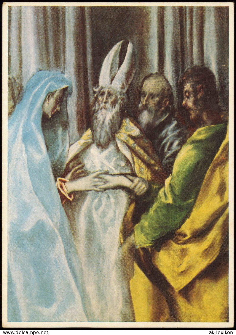Künstlerkarte: EL GRECO (1541-1614) Die Vermählung Mariä 1970 - Pittura & Quadri