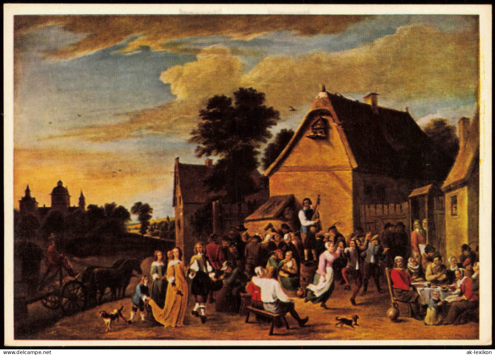 Künstlerkarte: DAVID TENIERS D. J. (1610-1690) Flämische Kirmes 1967 - Paintings