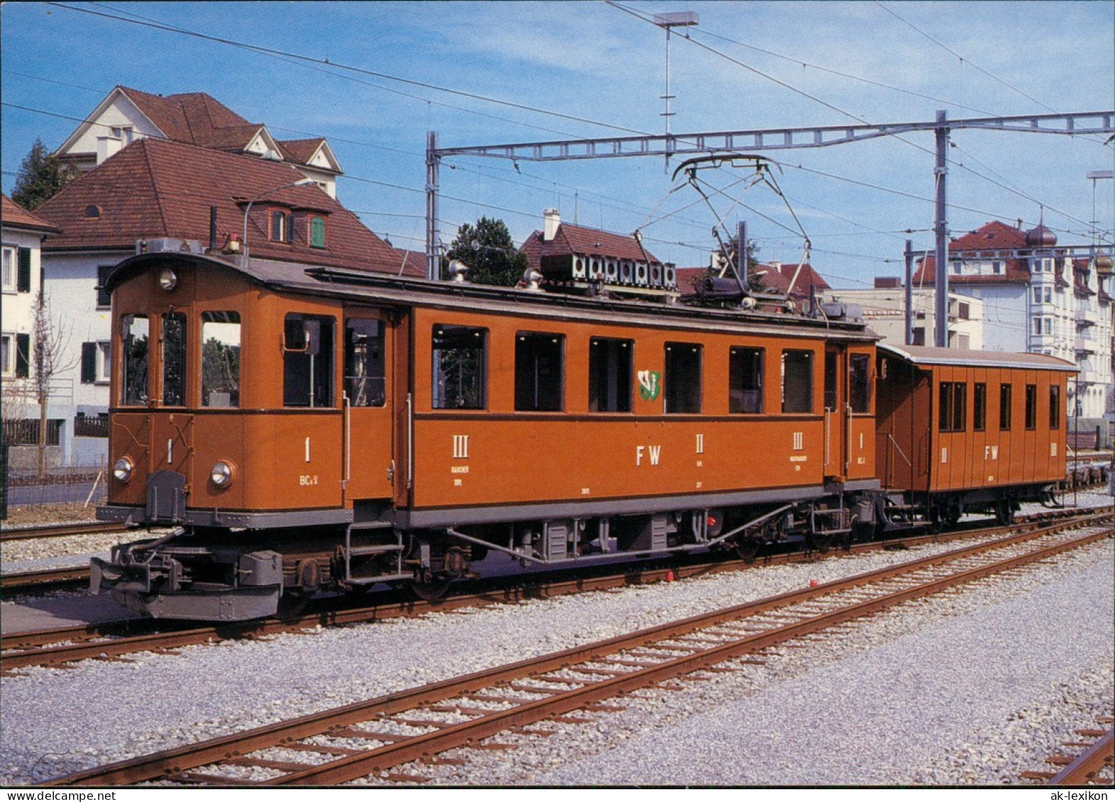 Frauenfeld-Wil-Bahn Triebwagen BCe 4/4 1 Und Anhänger BC 16 1987 - Trains