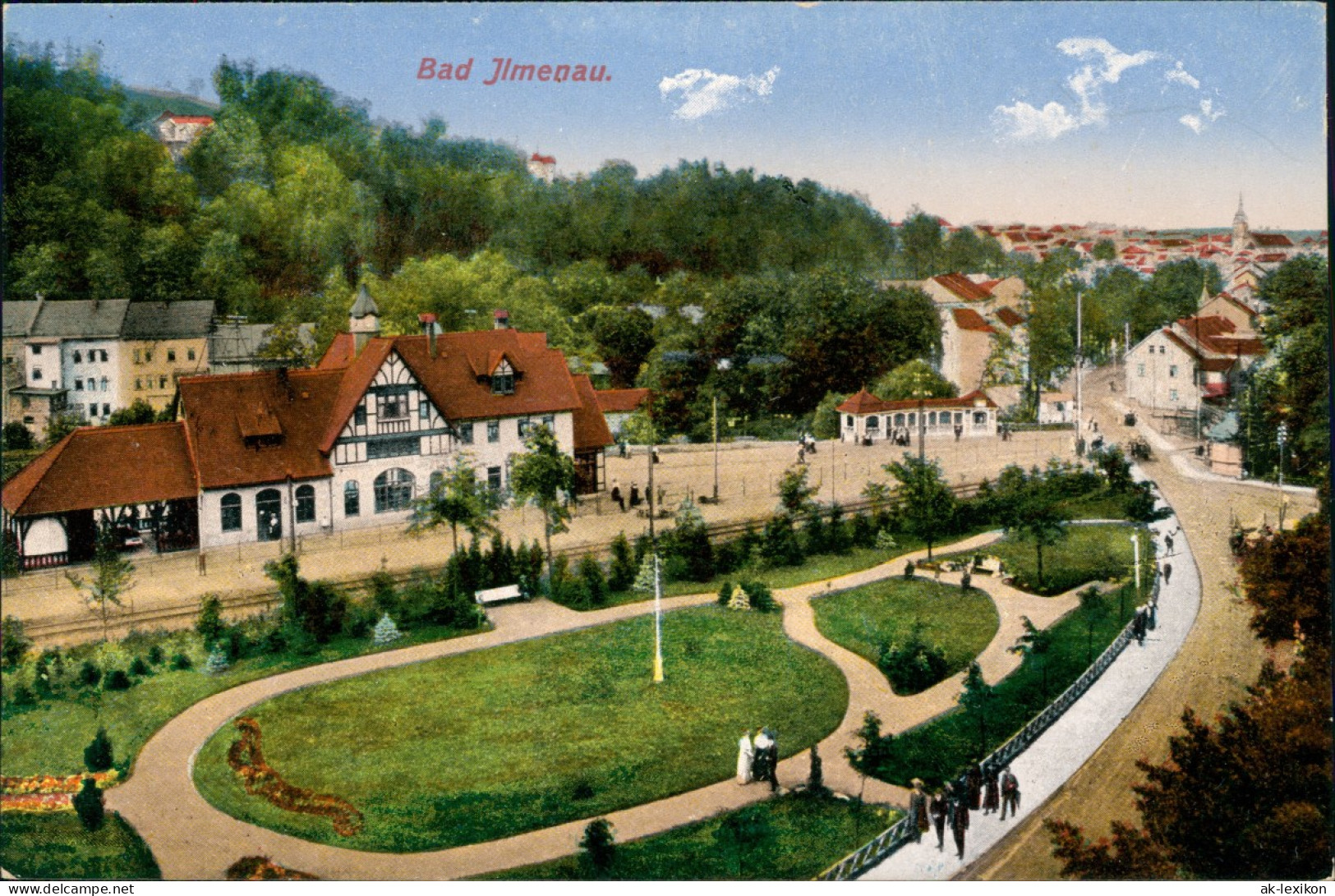 Ansichtskarte Ilmenau Stadtpartie - Straßen 1911 - Ilmenau