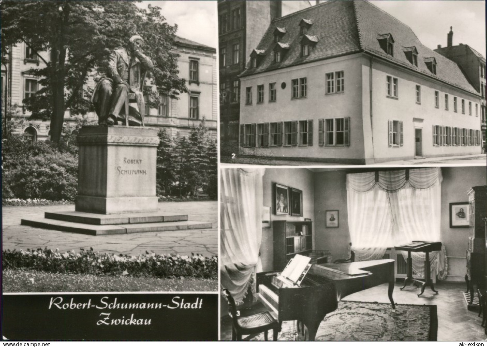 Ansichtskarte Zwickau Robert-Schumann-Denkmal 1973 - Zwickau