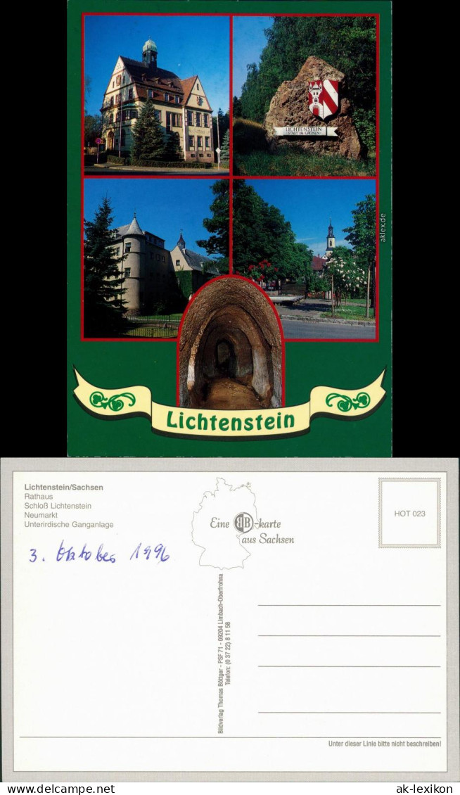 Lichtenstein (Sachsen) Rathaus, Schloß, Neumarkt, Unterirdische Ganganlage 1996 - Lichtenstein