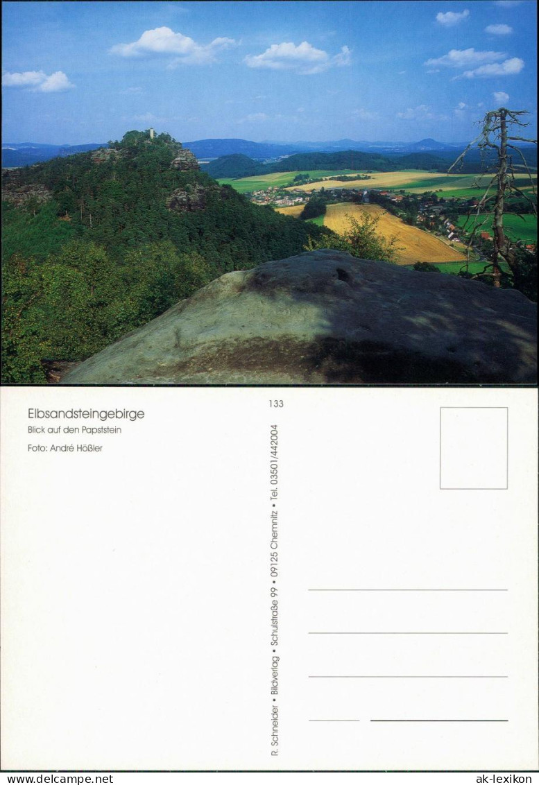 Ansichtskarte Gohrisch (Sächs. Schweiz) Papststein 1995 - Gohrisch