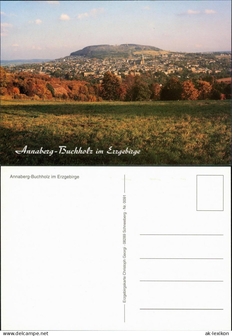 Ansichtskarte Annaberg-Buchholz Blick Auf Den Ort 1995 - Annaberg-Buchholz