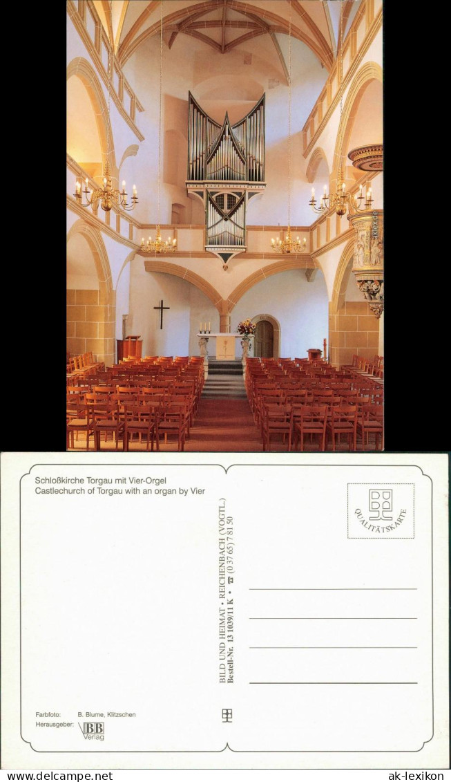 Ansichtskarte Torgau Schlosskirche Mit Vier-Orgel 1999 - Torgau