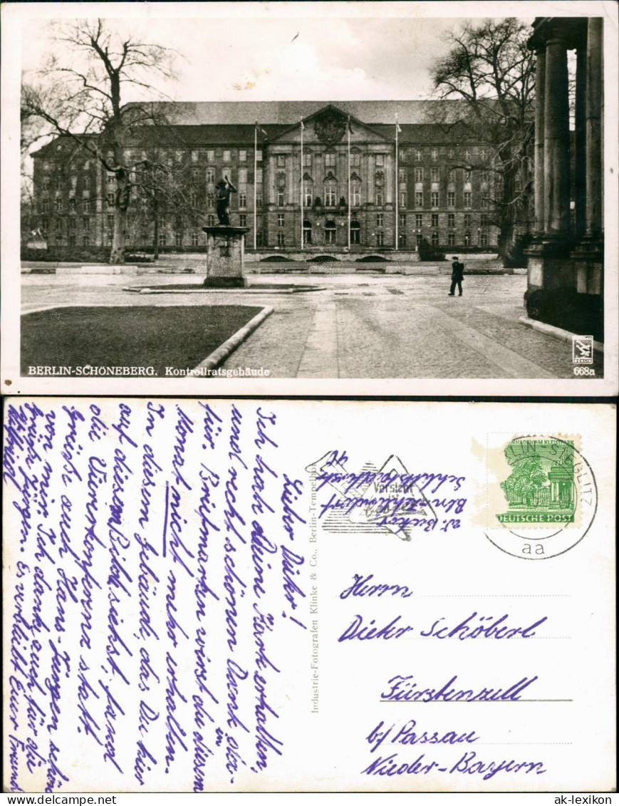 Ansichtskarte Schöneberg-Berlin Kontrollratsgebäude 1955 - Schöneberg