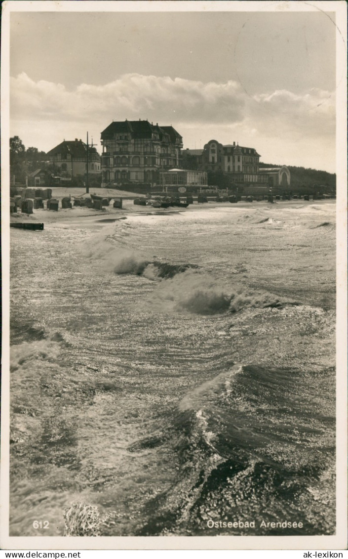 Arendsee (Mecklenburg-Vorpommern )-Kühlungsborn Strand Mit Strandvillen 1938 - Kühlungsborn