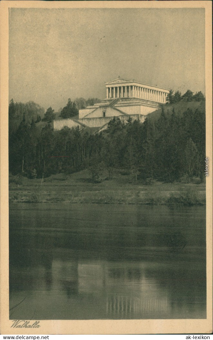 Ansichtskarte Regensburg Walhalla-Denkmal 1929  - Regensburg