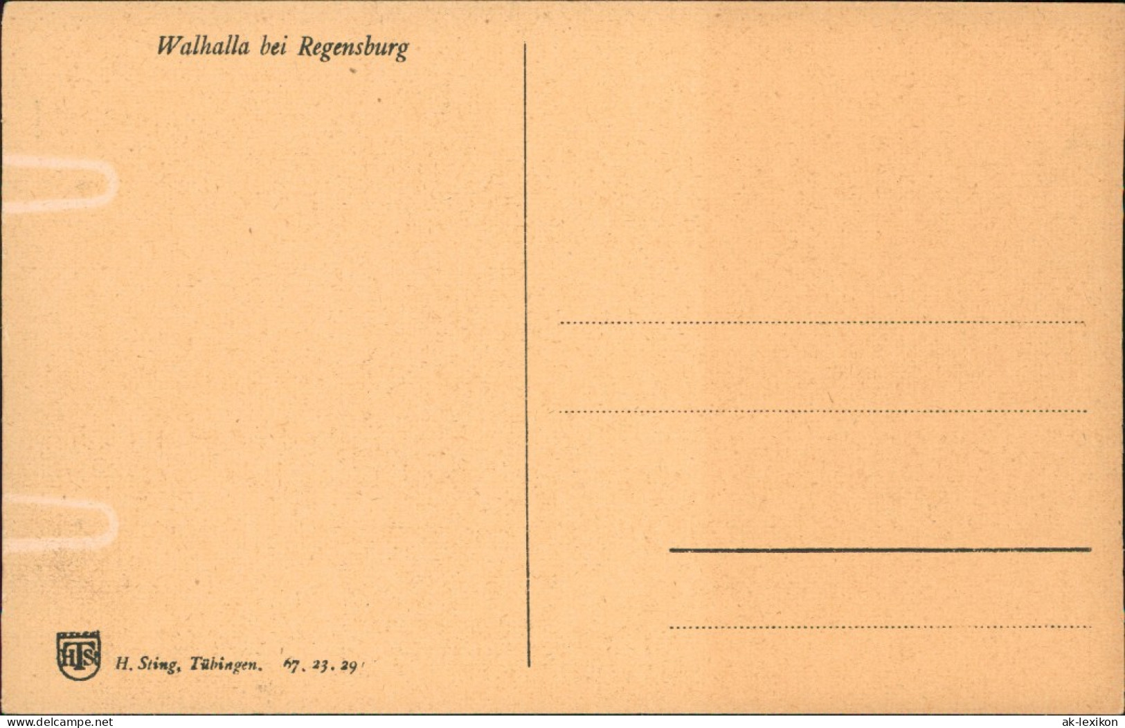 Ansichtskarte Regensburg Walhalla-Denkmal 1929  - Regensburg