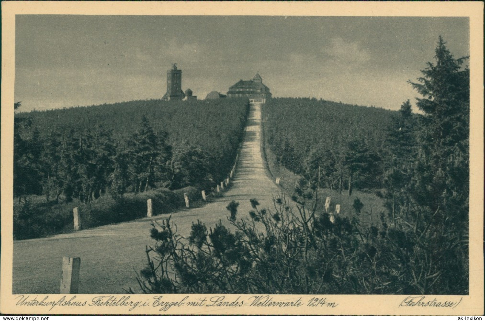 Ansichtskarte Oberwiesenthal Fichtelberghaus Und Wetterwarte 1929 - Oberwiesenthal