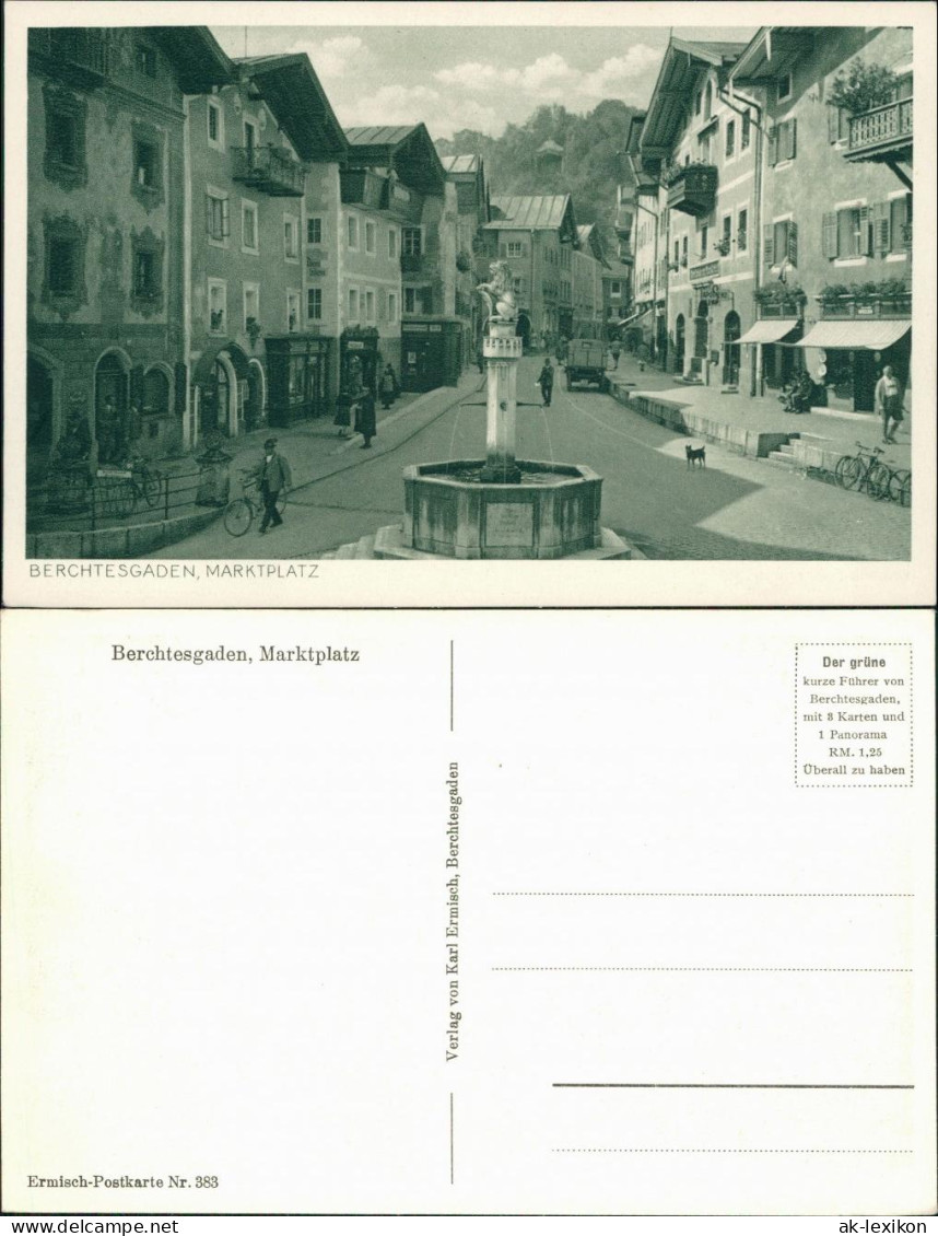 Ansichtskarte Berchtesgaden Marktplatz 1928 - Berchtesgaden