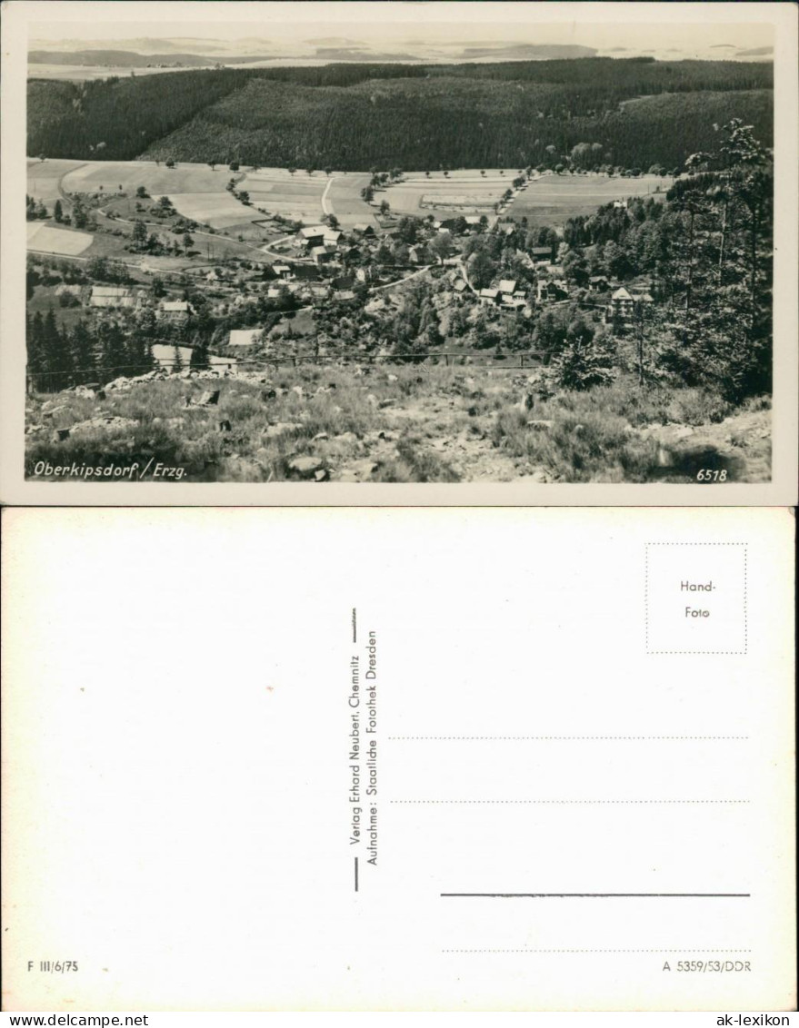 Ansichtskarte Kipsdorf-Altenberg (Erzgebirge) Blick Auf Oberkipsdorf 1953 - Kipsdorf