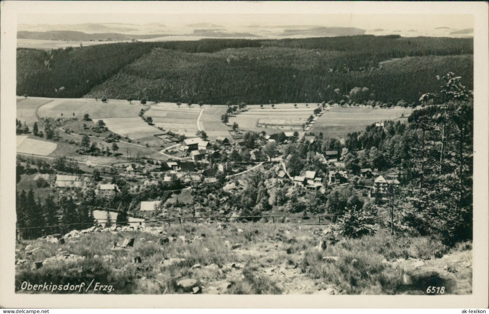 Ansichtskarte Kipsdorf-Altenberg (Erzgebirge) Blick Auf Oberkipsdorf 1953 - Kipsdorf