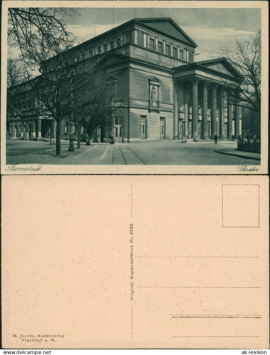 Ansichtskarte Darmstadt Theater 1931 - Darmstadt