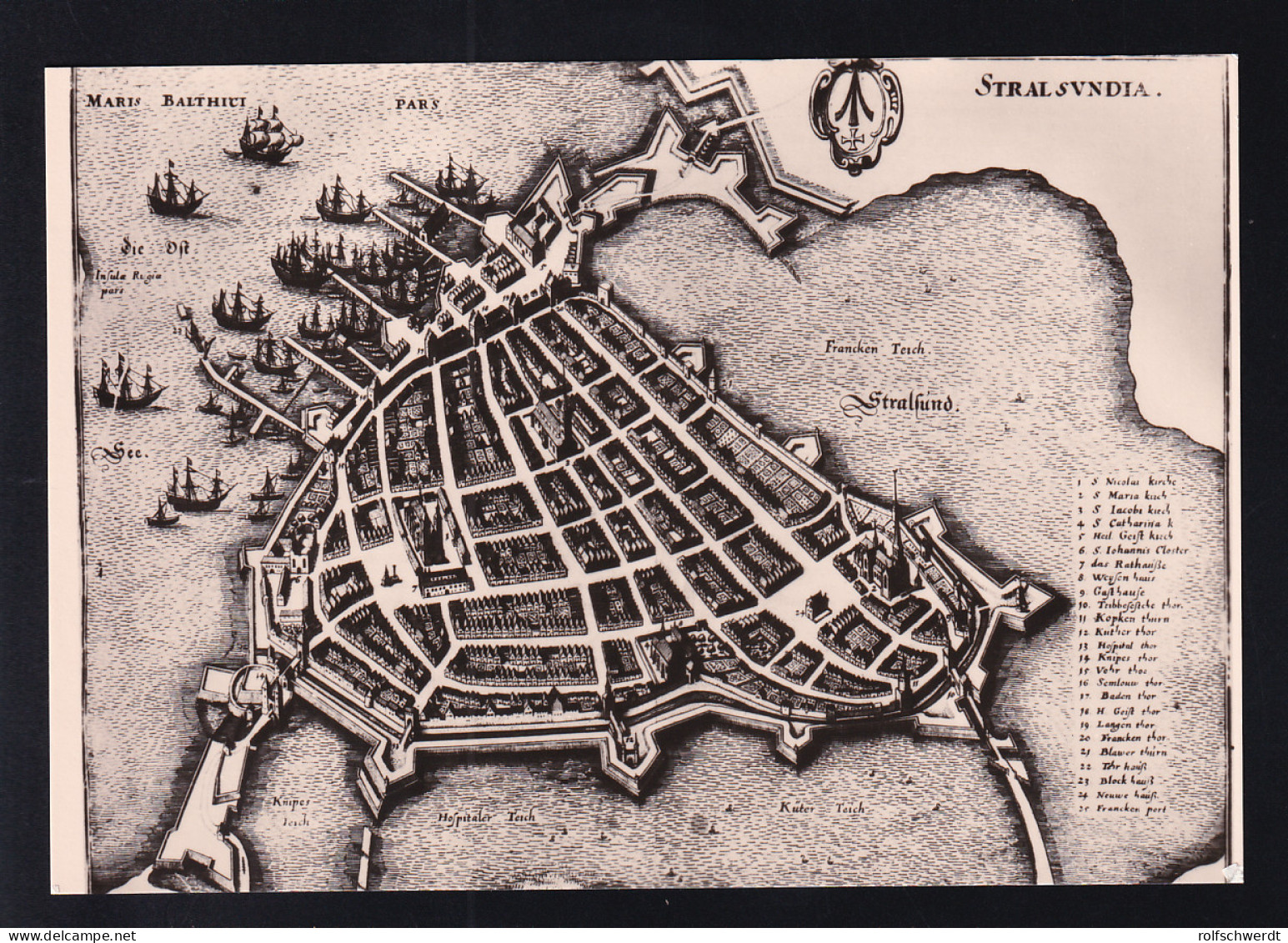 Stralsund Stadtplan (hustorische Ansichten) - Other & Unclassified