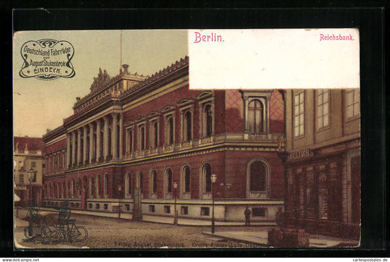 AK Berlin, Partie An Der Reichsbank, Kurstrasse  - Mitte