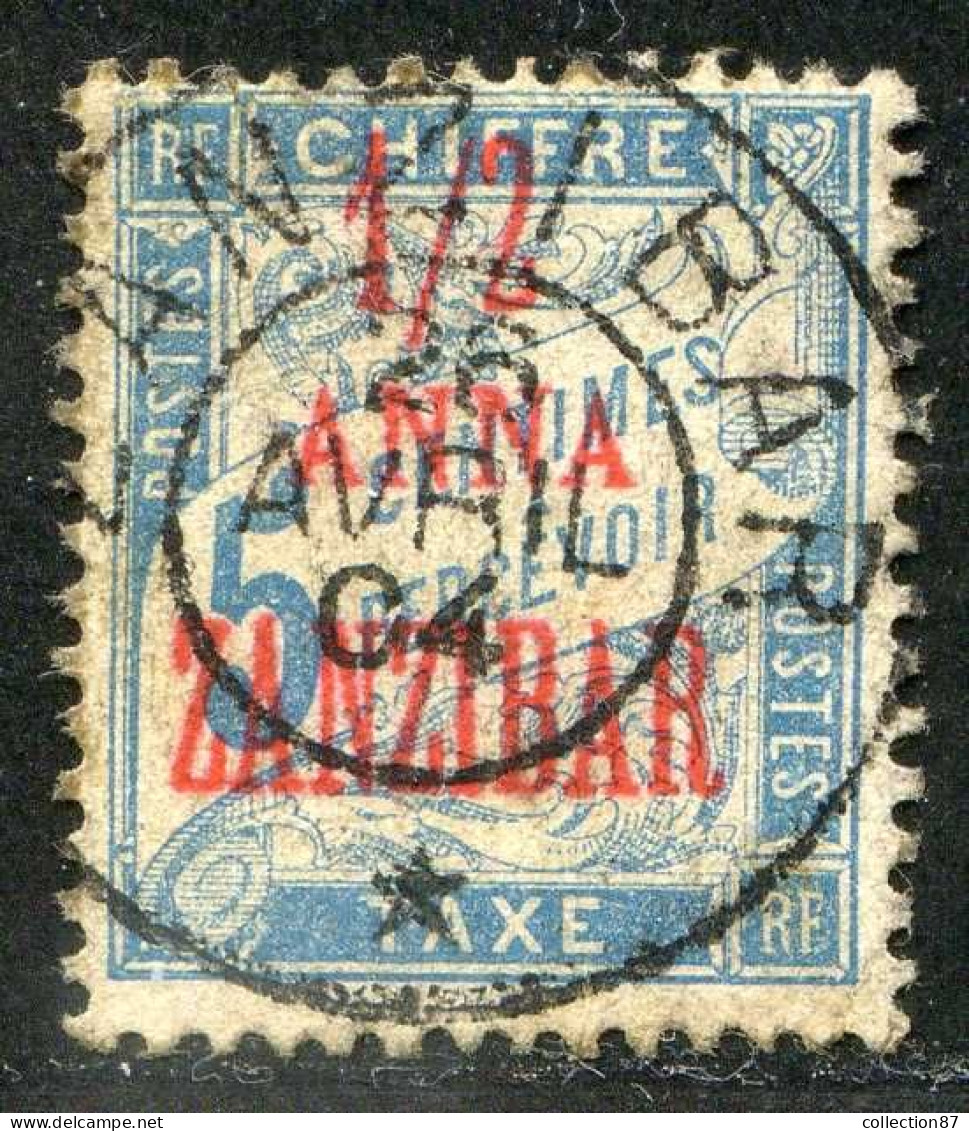 REF 090 > ZANZIBAR < Taxe N° 1 Ø Beau Cachet 1904 Bien Centré > Used - Oblitéré Ø Dos Visible - Used Stamps