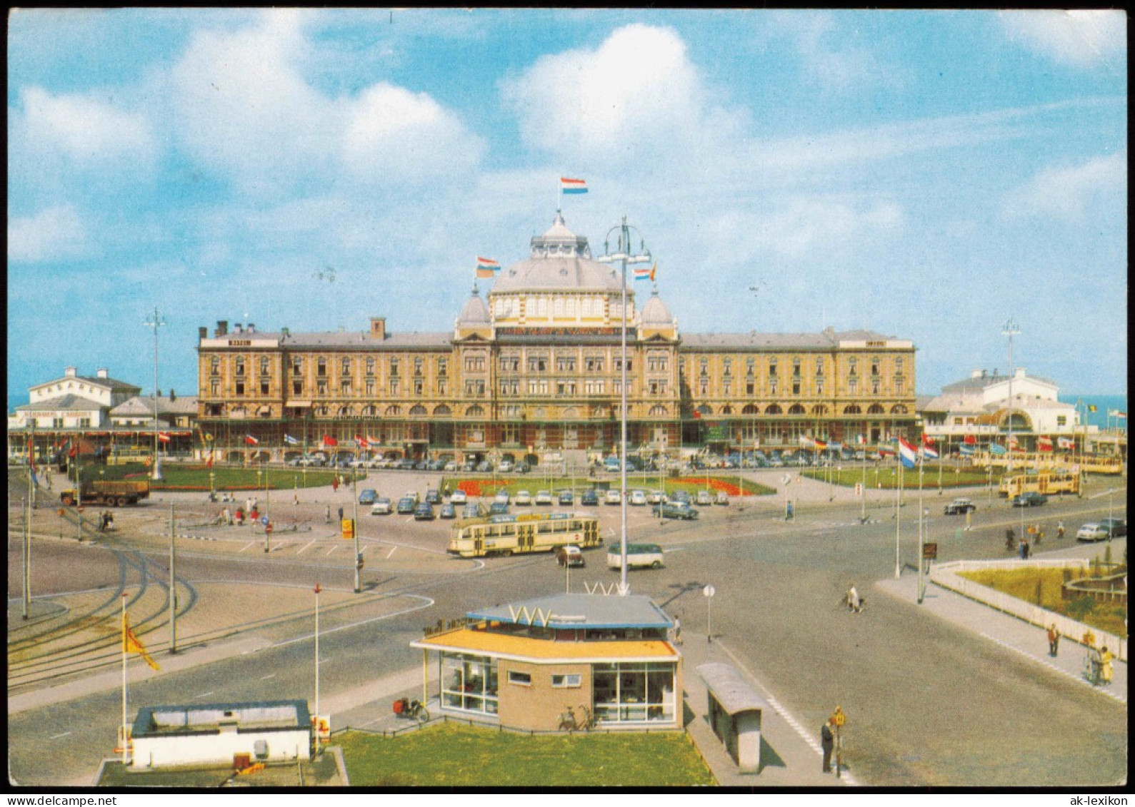 Scheveningen-Den Haag Den Haag Kurhaus, Platz Davor Mit Tram Straßenbahn 1962 - Scheveningen