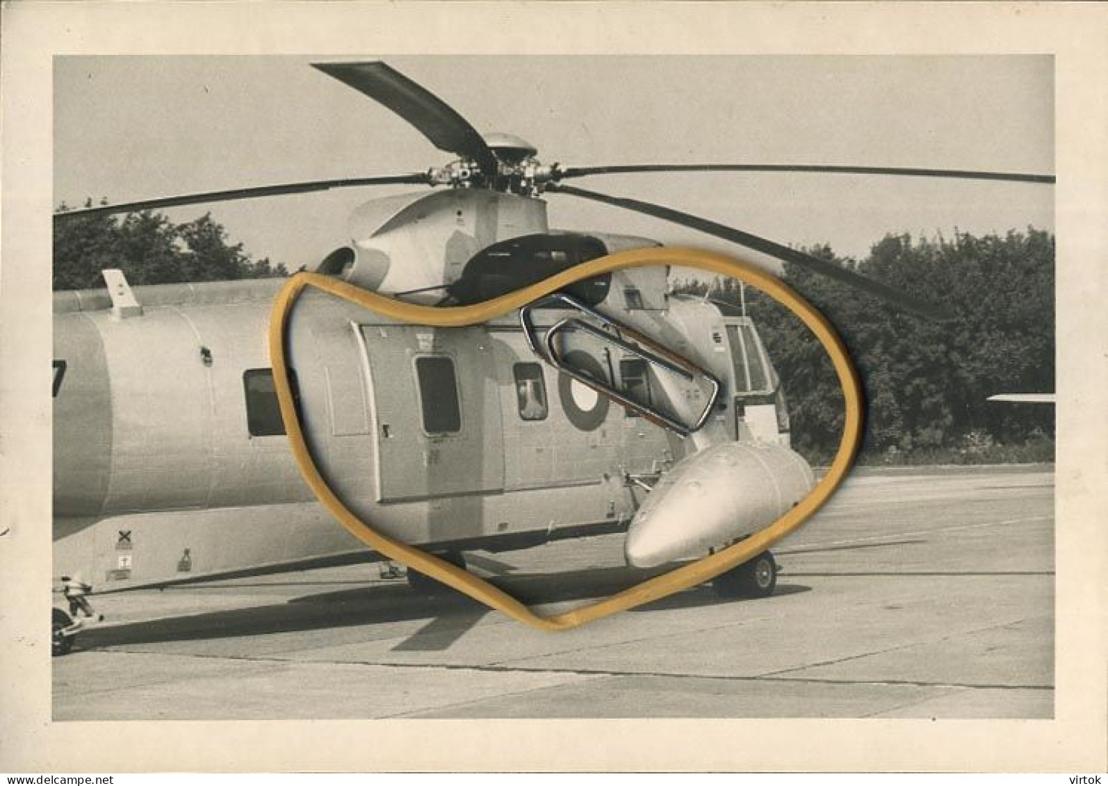 Helikopter -Hélicoptère-Helicopter    : SIKORSKY   S-61A  (  12.5 X 9 Cm )   See Scans - Aviation