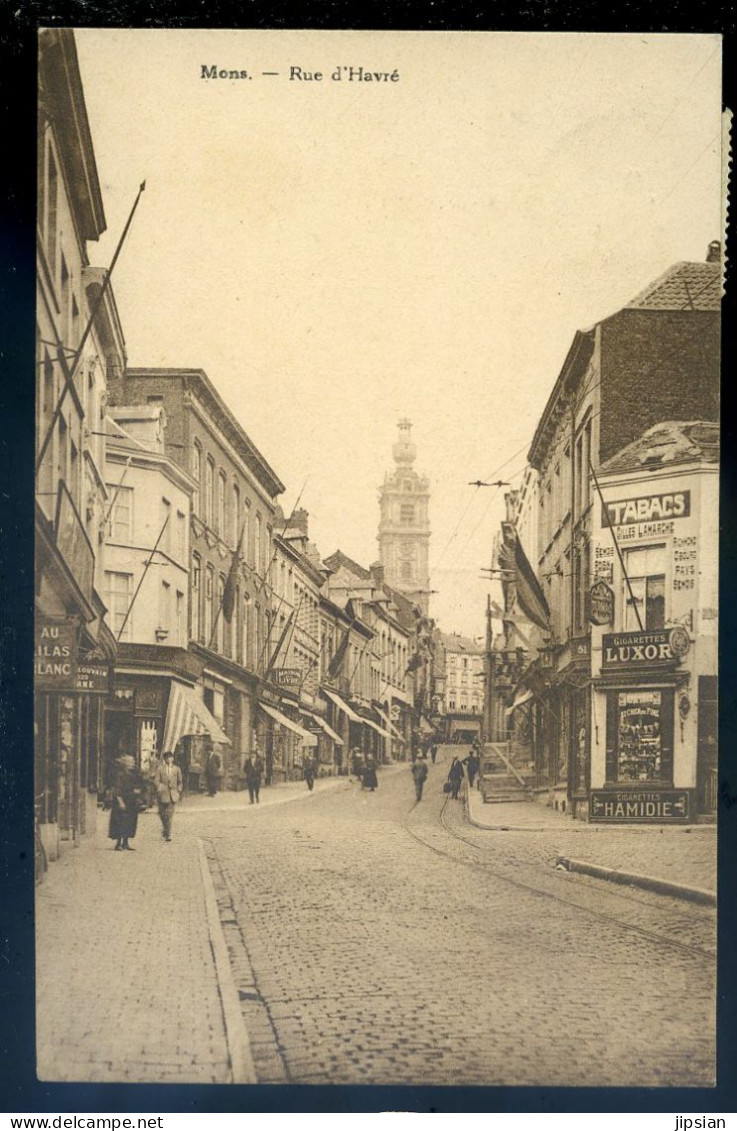 Cpa De Belgique Hainaut Mons , Rue D' Havré     STEP103 - Mons